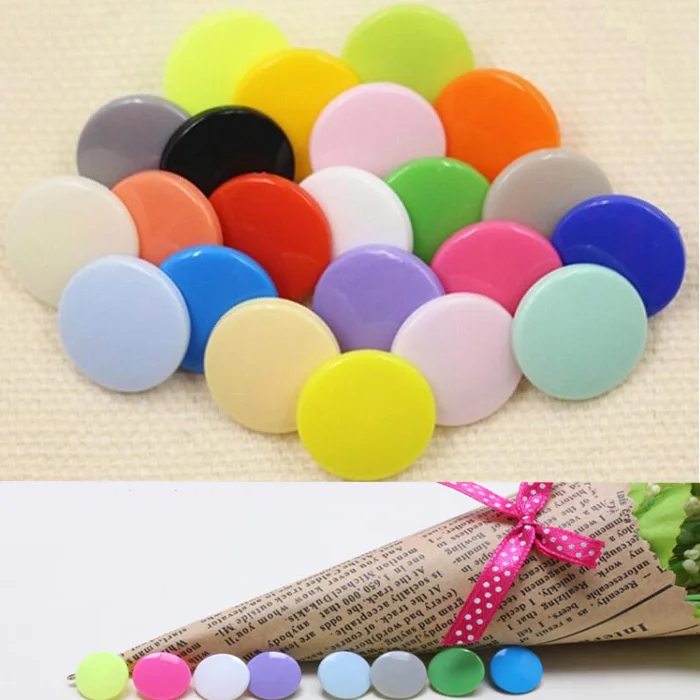 

4in one Snap Buttons T3 10mm Fasteners Press Stud plastic resin for handmade Gift Box Scrapbook Craft DIY Sewing Accessorie Wh