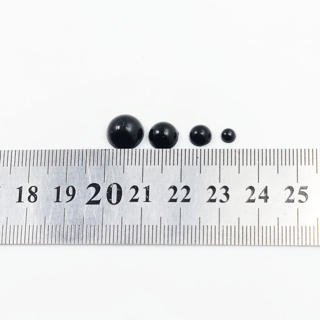 500pcs Mixed Sizes Black Flat Back Cabochons Half-Round Pearl For Wedding Decors Jewelry Making Clothe Sewing