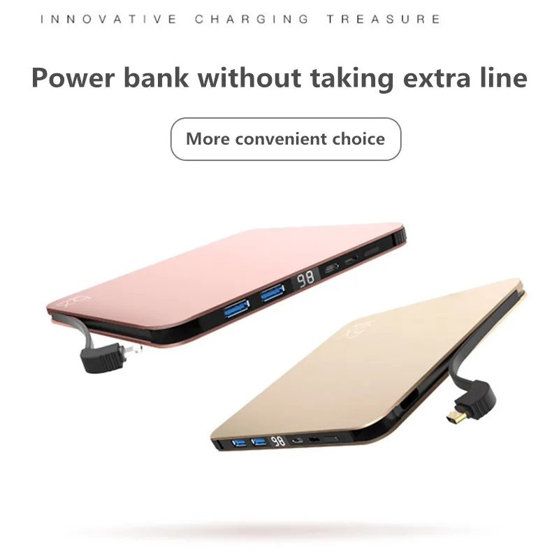 20000mAh UltraThin Power Bank Portable Charger External Battery Travel Charge