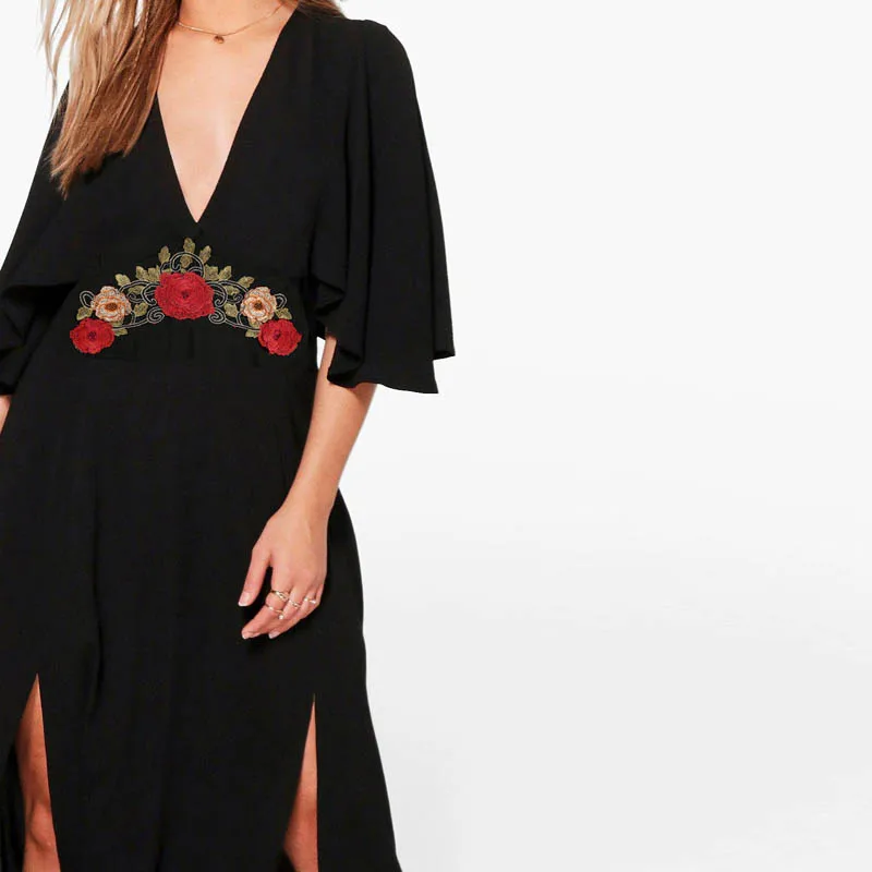 Летнее женское платье Плюс Размер Бюст 136 см 4XL 5XL 6XL 7XL 8XL короткое платье трапециевидной формы с v-образным вырезом