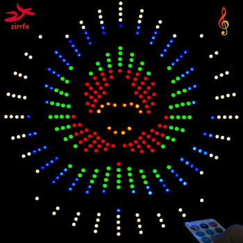 zirrfa For IR switch Dance Light cubeed,led Music Spectrum electronic diy kit sound control electronic crystal column making light of cubic led diy producing sound music spectrum parts kit