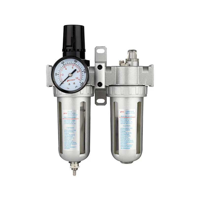 3/8'' Air Compressor Oil Lubricator Moisture Water Trap Filter Regulator With Mountin Pneumatic