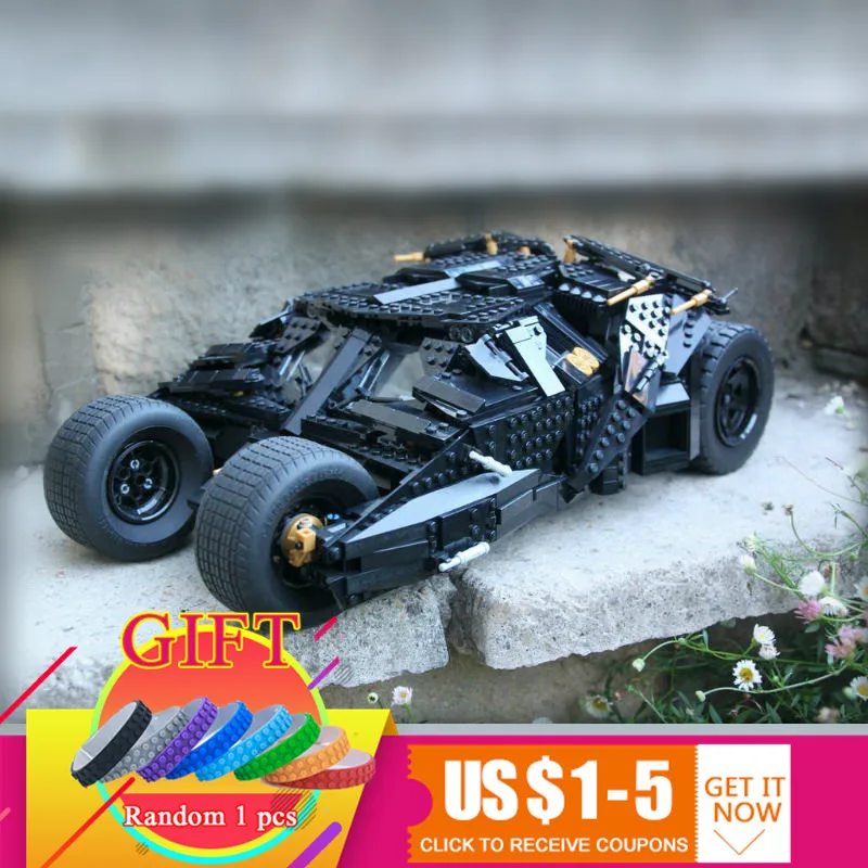 

07060 1969Pcs Super Movie Hero Batman The Tumbler set Compatible with 34005 76023 Building Blocks Gift Toys for Children lepin