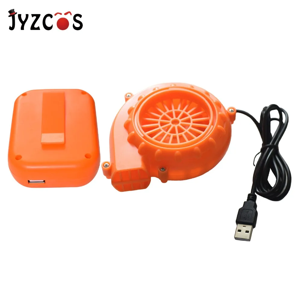 

JYZCOS Eletric Mini Fan Blower for Inflatable Costumes Joys Small Air Blower with Battery Pack Powered by AA Batteries USB Port