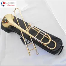Тромбон тенор Ьв ключа/F, отличной техникой звук Профессиональный латунный корпус