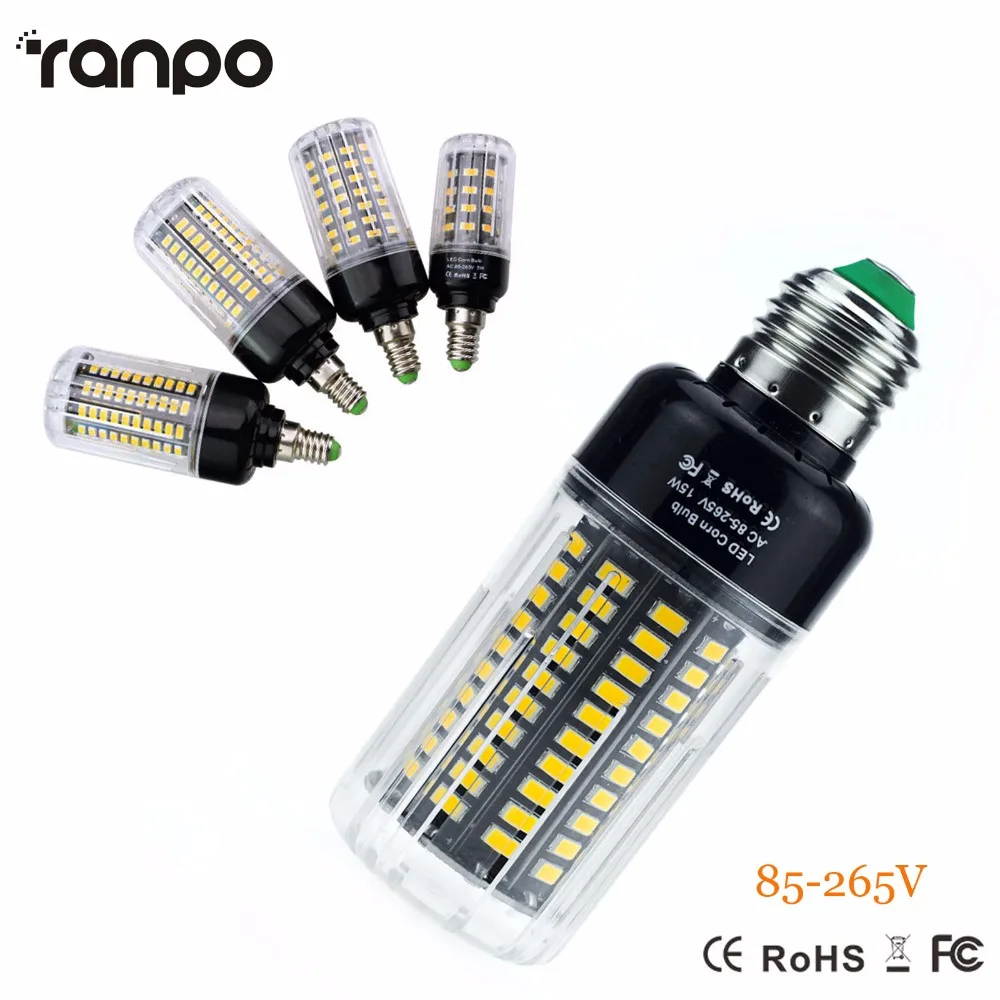

E27 E14 High Lumens 5736 SMD Led Corn Bulb light 220V 18W 15W 9W 7W 5W 3W Led Lamp No Flicker LongLife Leds Bulb For Home Lights