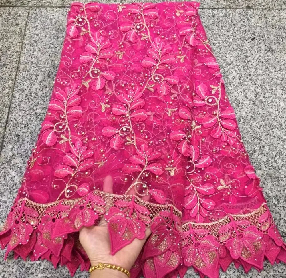 

African Lace Fabric 2018 Embroidered Nigerian Laces Fabric Bridal High Quality French Tulle Lace Fabric For Women