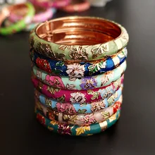 Горячей перегородчатой браслет пион одноцветное браслет небольшие подарки для подруги