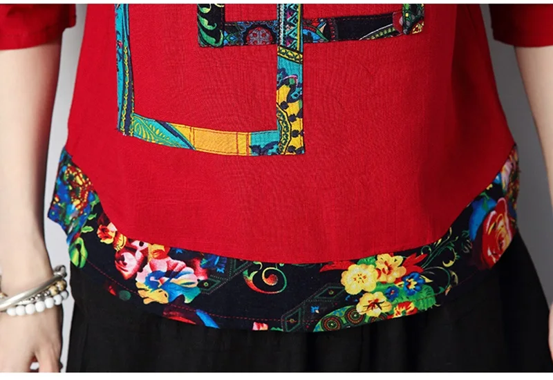 Китайская блузка рубашка традиционная китайская одежда для женщин льняная Восточная китайская одежда женские топы и блузки TA707