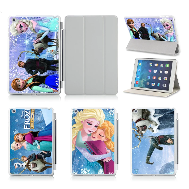 

Print Cartoon Detachable Smart Leather Cover Stand Case For ipad air 2 Ipad 6 For Ipad Air 1 Ipad 5 & PC Case Auto Sleep/Wake UP
