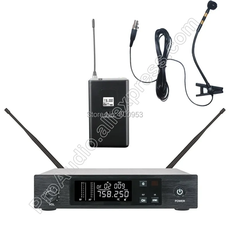 MICWL UHF QLX Wireless Instrument Microphone Clip