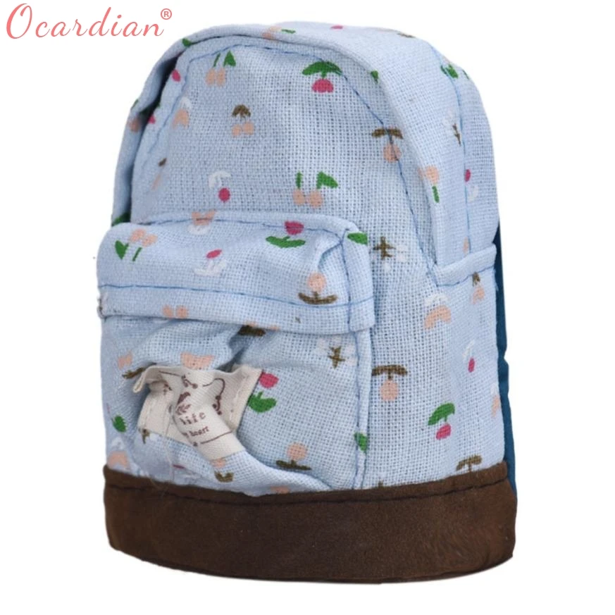 OCARDIAN Canvas Mini Floral Backpack Women Girls Kids Cheap Coin Pouch Bags Travel Satchel ...