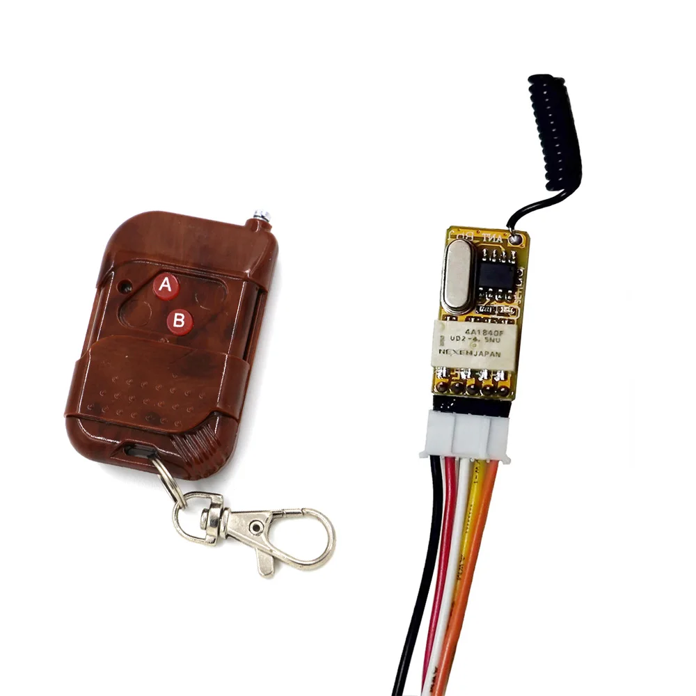 

DC 3V-12V Mini Wireless Remote Control Light Switch System Remote Lamp Switch Micro Radio Relay Receiver Transmitter 315/433 Mhz
