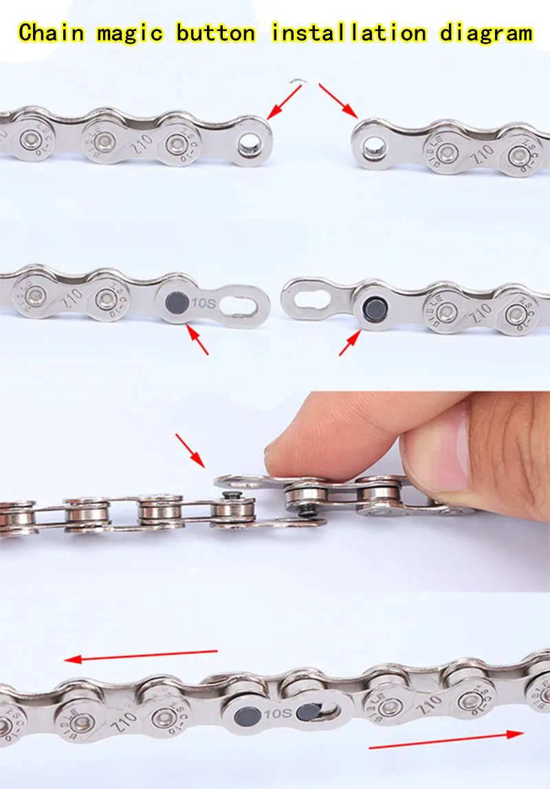 Cheap Brand Bicycle Chain Stainless Steel MTB Chain 116 Section For Mountain Road Bike Chain 6 7 8 9 10 11 Speeds with chain hook 23
