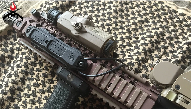 Milímetros de Montagem Interruptor de Controle Interruptor de Pressão para ir Elemento Airsoft Tático Aumentada 20 Duplo Laser Verde Peq-15 Dbal-d2 Luz 13 de Pressão para IR Laser verde PEQ-15 DBAL-D2
