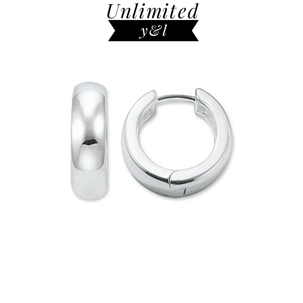 Hinged Creole Hoop Earrings Round Earring Trendy Style Thomas Silver Fashion Good Jewelry for Women 2018 New | Украшения и