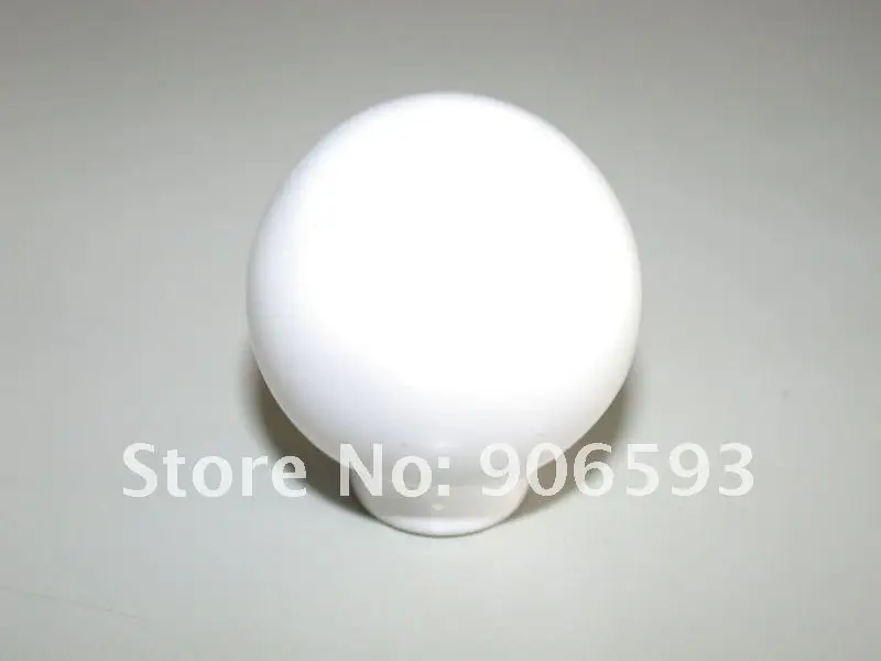 

12pcs lot free shipping white circular ceramic furniture knobs