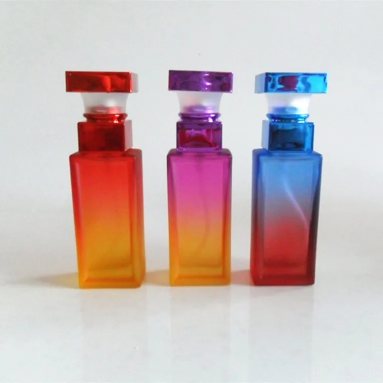100pcs empty 20ML perfume spray Frosting glass bottles , 20ml colored glass spray bottles for perfume , glass spray bottles