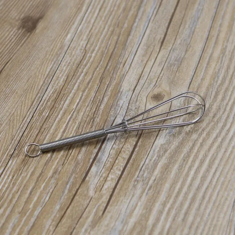 

30pcs/lot 13cm Mini High Quality Stainless Steel Manual Whisk Coffee Milk Blender Mixer Kitchen Egg Beater