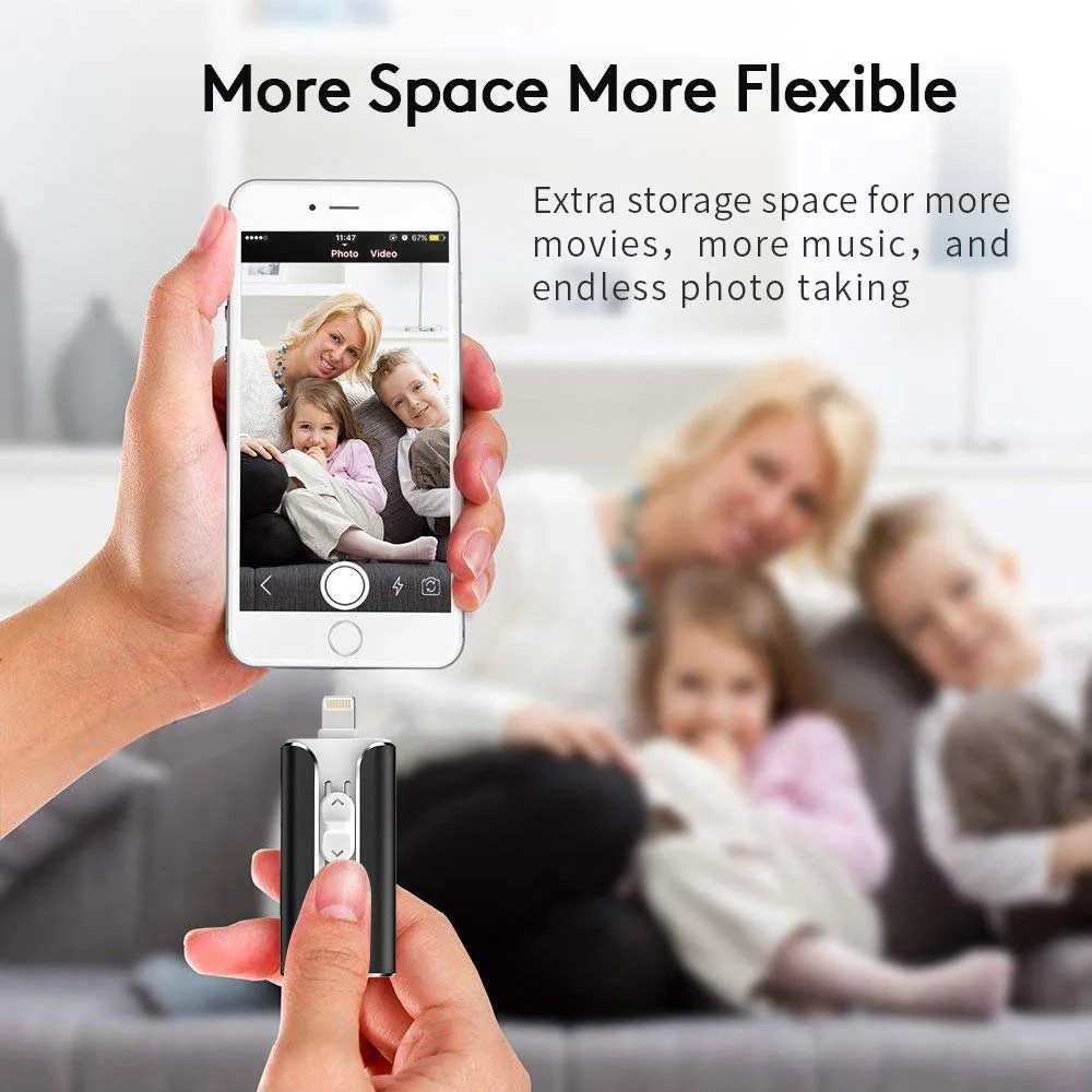 Флеш накопитель Vicsoul 3 0 для iPhone/Android 16 ГБ 32 64 128 в 1 флэш Otg Usb зашифрованный 0|USB