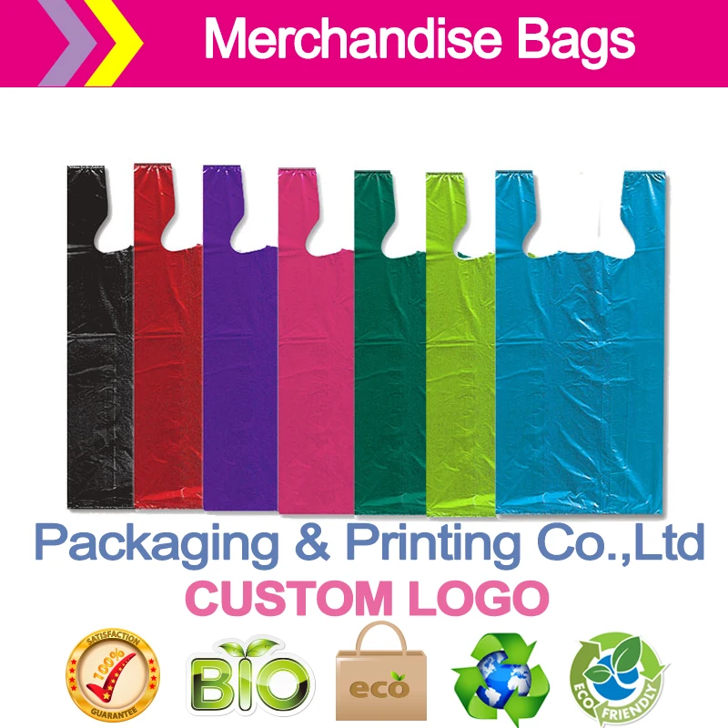 

Colored Trash Bags and Plastic Liners Plastic T-shirt Bags Jewelry Packaging & Display