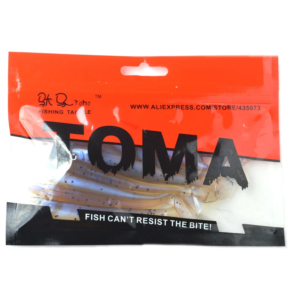 TOMA 8pcs Handmade Soft Fish Artificial Silicone Bait 7cm 9cm 12cm Soft Worm Swimbait Jigging Bass Fishing Lure