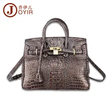 32x23CM Top quality Cowhide Genuine Leather Fashion alligator Crocodile Women Shoulder Bags Trend Platinum Handbag A2541~1