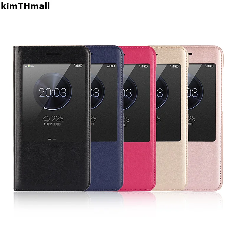 

Case For Huawei Honor 4X fundas Flip Cover For Huawei Honor 4X 4 X Che2-L11 case Window view PC leather Hard casing kimTHmall