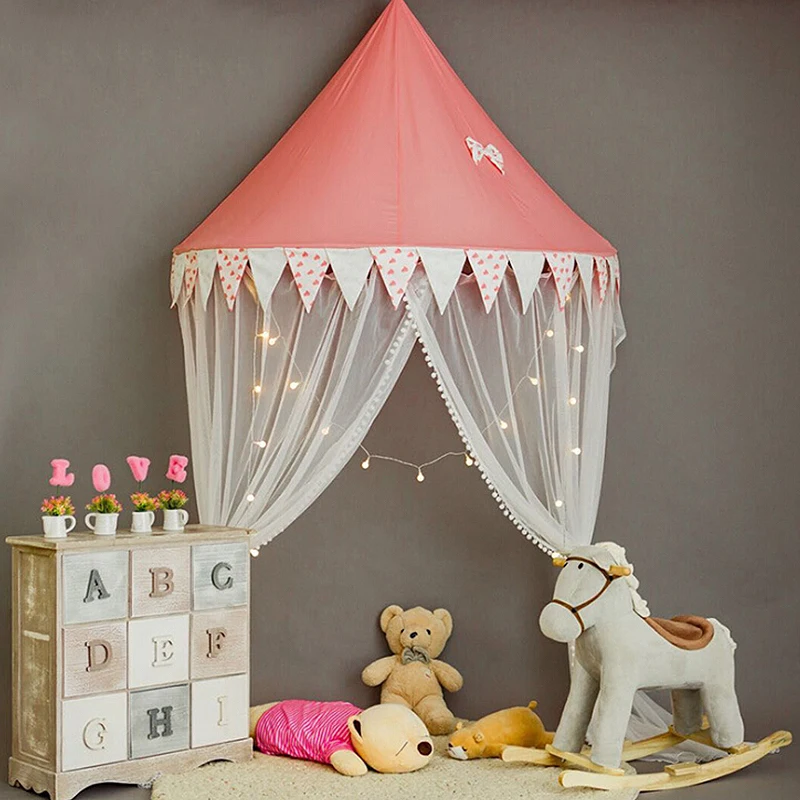 

Boys Girls Summer Netting Portector Baby Crib Mosquito Net For Infants Portable Newborn Cot Folding Canopy Children's Bed Wigwam