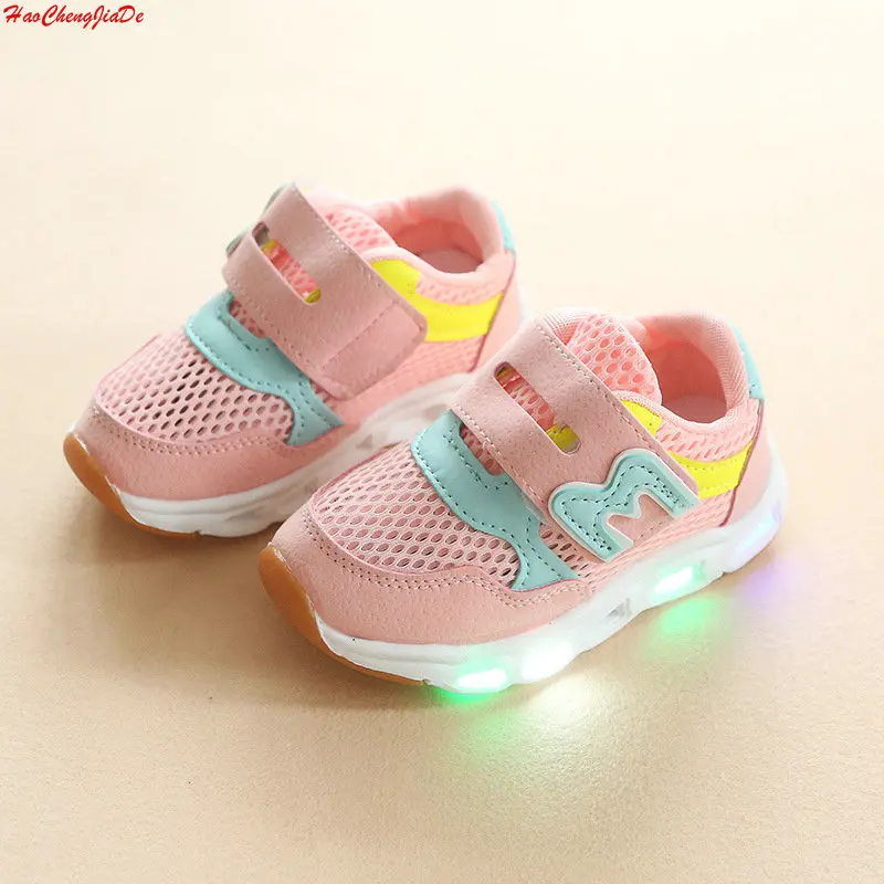 

New Spring Autumn Kids Led Shoes For Girl Boy Toddler Girls Sneakers Children Sneakers With Light Soft Sports Led Shoes
