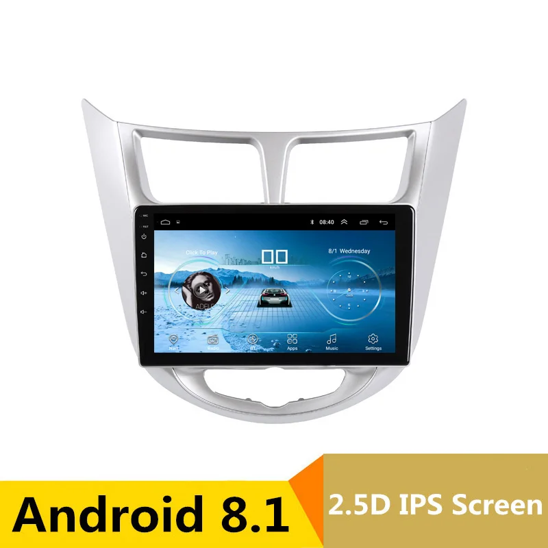 

10" 2.5D IPS Android 8.1 Car DVD Multimedia Player GPS for Hyundai Solaris accent Verna i25 audio car radio stereo navigation