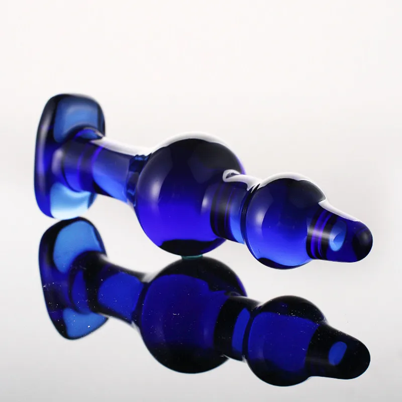 Big Glass Huge font b Dildos b font Anal Beads Butt Plug Anus Expandable Stimulator In