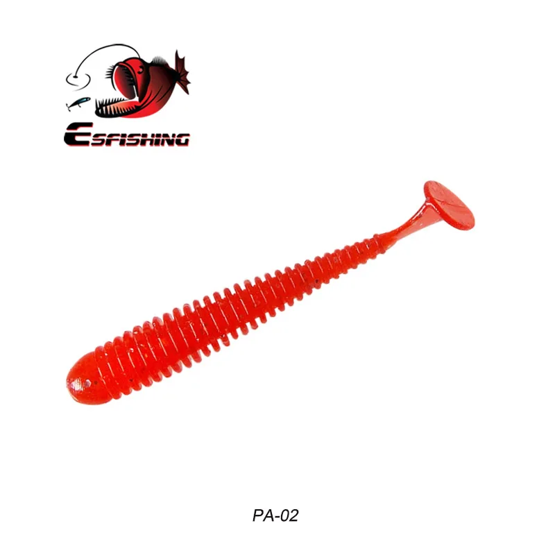 PA02 Esfishing RING SHAD 50 мм рыболовные приманки мягкие приманки приманка для форели Pesca Iscas искусственные снасти для рыбалки на карпа Спиннер приманки Flash - Цвет: PA02