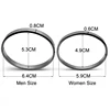 Simple Smooth Couple Jewelry Rose Gold Color Lover Bangle Plain Stainless Steel Bracelets & Bangles For Men Women Present 5