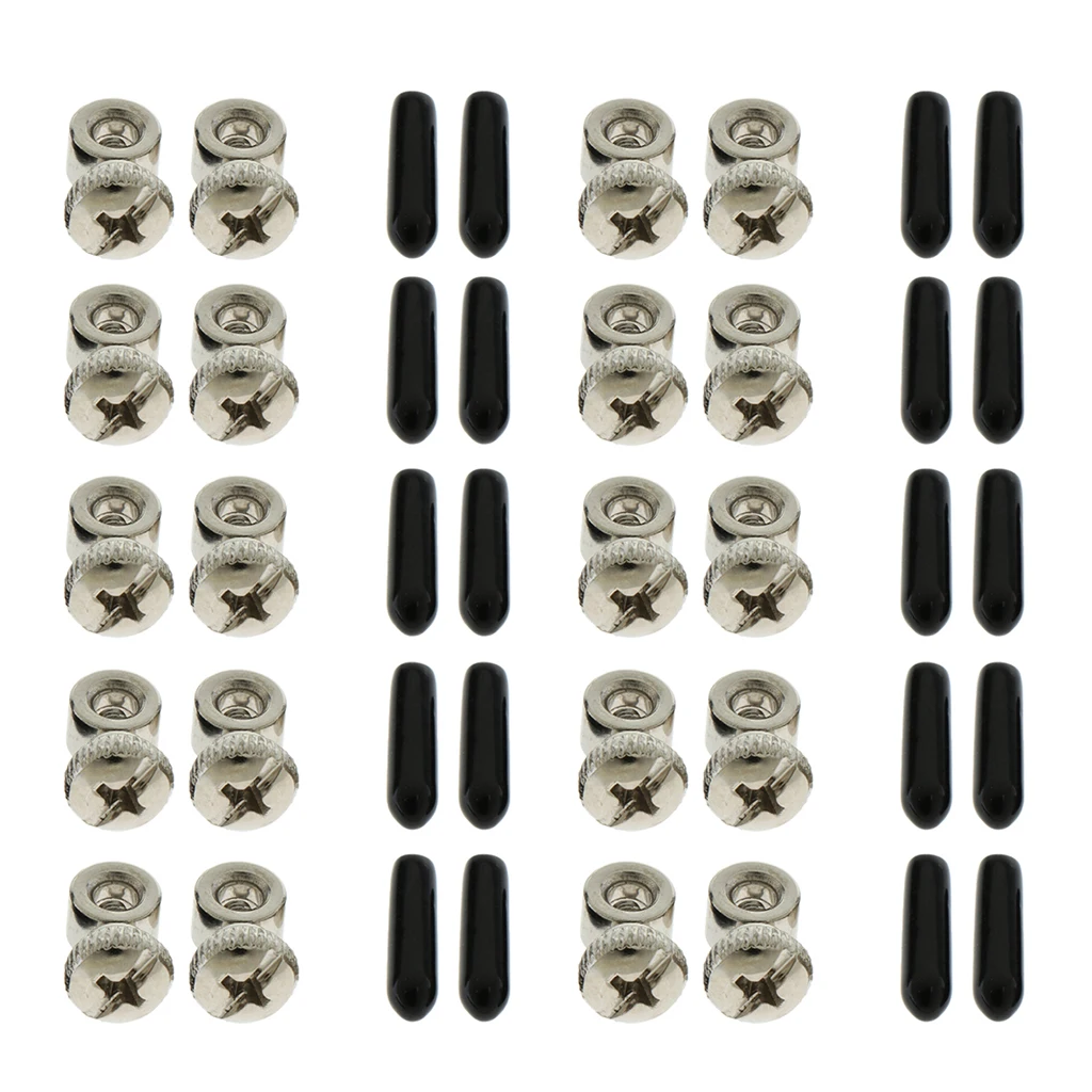 Speed Jump Rope Components Adjustment Screws Ends Caps Hardware Length Adjustable Screw Bolts 5/10 Pairs