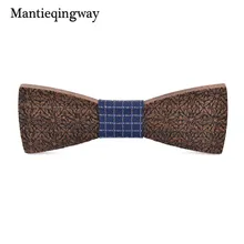 Mantieqingway для взрослых деревянная бабочка для мужчин деревянный Тощий Bowknots Gravatas узкий галстук полиэстер Воротник Галстуки