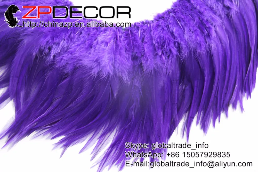 Zpdecor 850 шт./лот 4-6 дюймов Высокое качество Фиолетовый натянутая фиалка "петушиные перья" для украшения свадьбы аксессуары