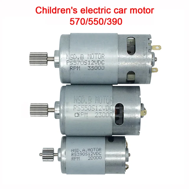 Children's toy electric car motor,12V DC motor 550 390 for kids ride on