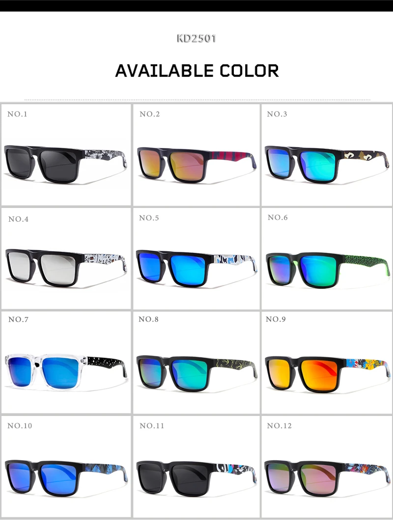 Kdeam, мужские солнцезащитные очки, поляризационные, для женщин, фирменный дизайн, квадратные солнцезащитные очки, зеркальные, для пляжа, Oculos De Sol, для отдыха, Жесткий Чехол