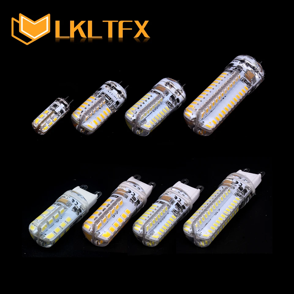 10 шт. G9 DC 12 В подкладке 220 1 Вт 2 3 SMD 2835 3014 угол Luz bombillas Лампада де светодиодные лампы