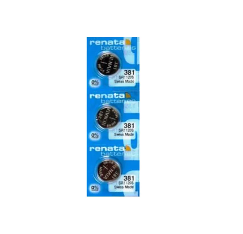 

3 X renata Silver Oxide Watch Battery 381 SR1120SW 1120 1.55V 100% original brand renata 381 renata 1120 battery