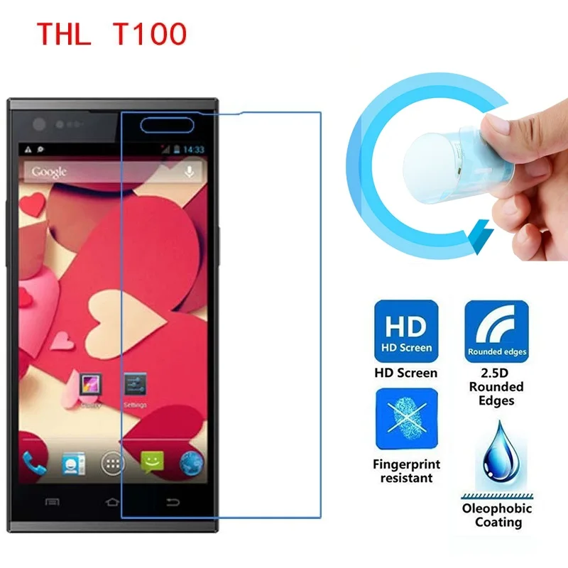 THL T100 Экран защитную пленку 2.5D ультратонкая Защитная мягкая прозрачная HD пленка