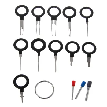 

11 Pcs Car Terminal Removal Tool Kit Wiring Connector Crimp Pin Back Needle Remove Tool Set