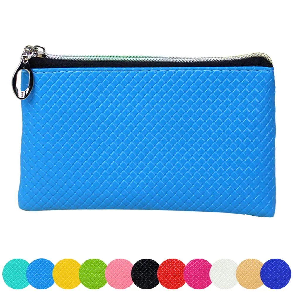 

Fashion Women Men Kids Mini Wallet Ladies Double Zipper Coin Purse Multifunctional Small Coin Credit Card Key Ring Wallet #ND