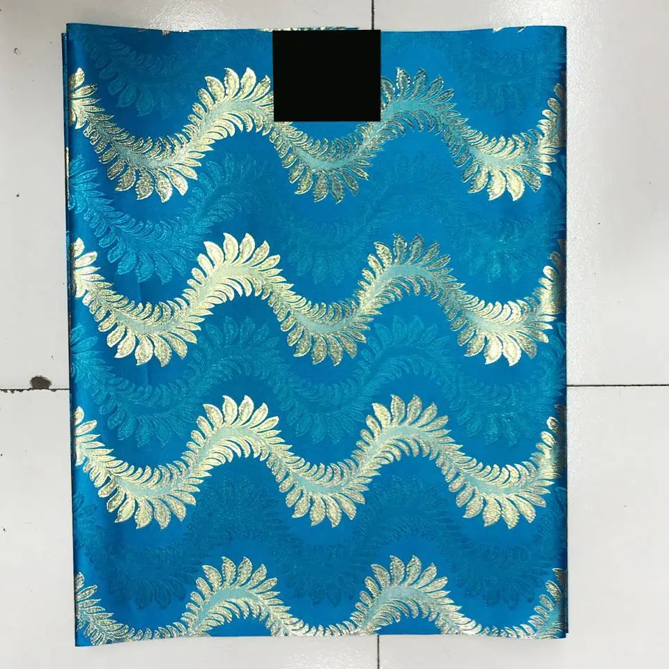 

Blue African Sego Gele Headtie African Head Tie,2 pcs Set Nigeria Wedding Headtie Nigeria Headwear LXL-29-9