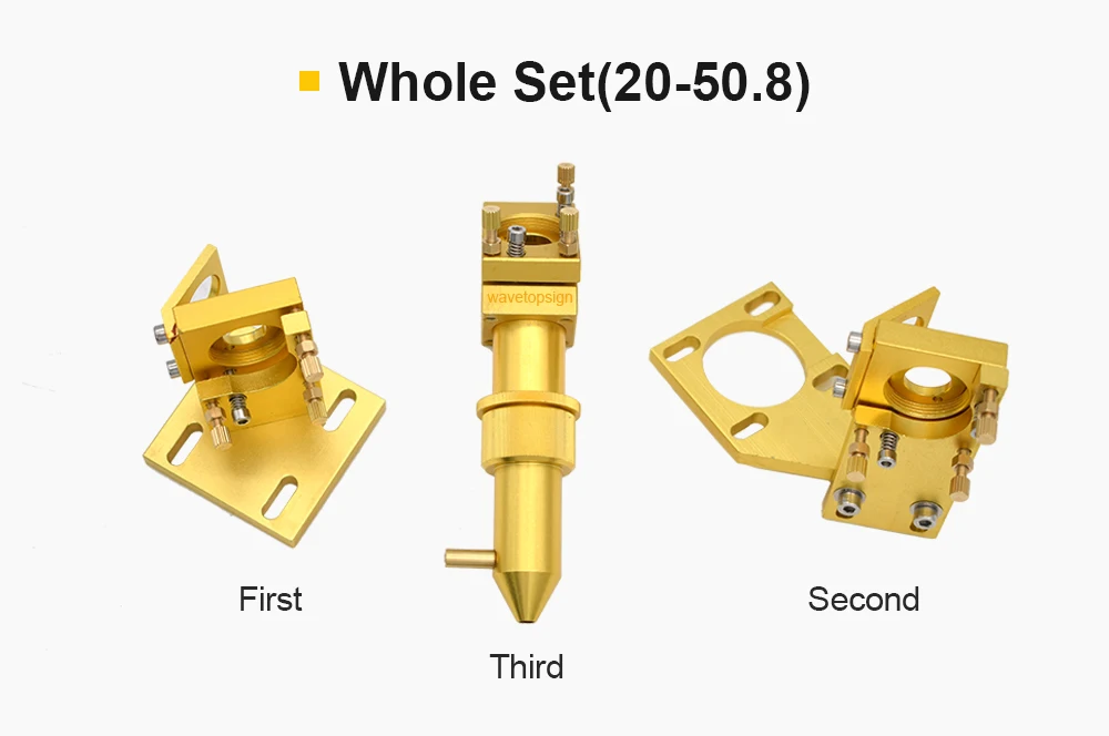 WaveTopSign CO2 лазерная головка набор для 2030 4060 K40 лазерной гравировки резки