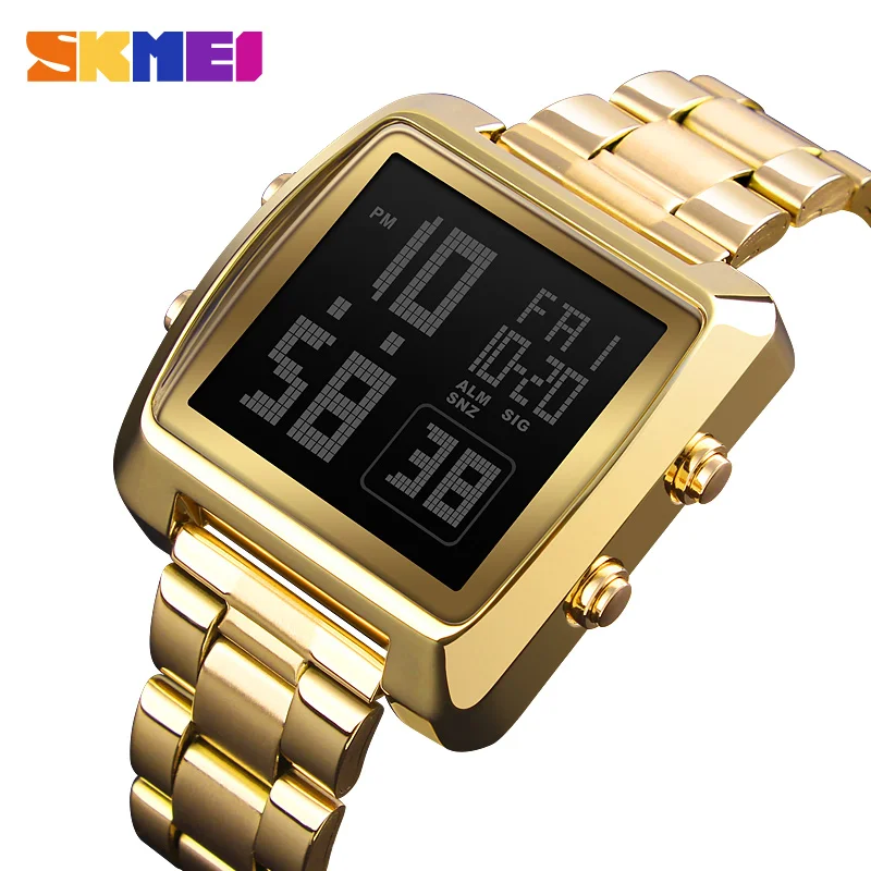 

SKMEI Digital Men Fashion Casual LED Display Watch Outdoor Sports Watch Countdown Men's Watches Relogio Masculino Saati 1369