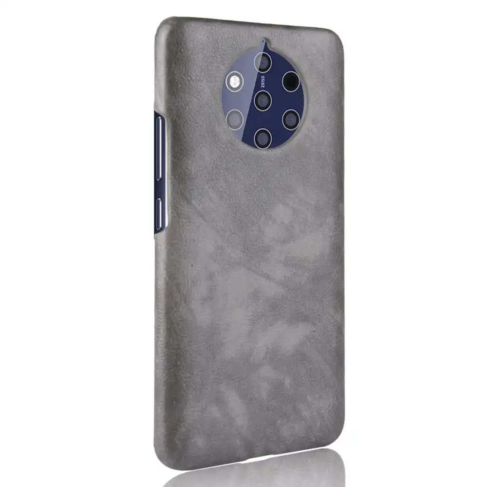Чехол для Nokia 9 PureView TA 1094 Жесткий Ретро чехол из искусственной кожи с узором Личи