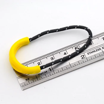 

100pcs/lot slip-resistant yellow zipper puller plastic puller for apparel luggage bag sportwear free shipping 008
