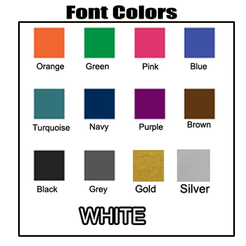 font colors OK